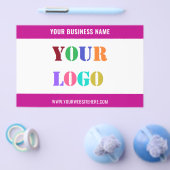 Uw Business Logo Tekst Promotionele Flyer Sjabloon (Enkel)