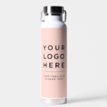 Uw Business Logo Website - Aangepaste waterfles<br><div class="desc">Uw Business Logo Website of slogan Custom schattige blush roze vrouwelijke stijlvolle waterfles. Een eenvoudig modern design in girly kleuren,  voor een stijlvolle en professionele uitstraling. Elke kleur,  elk lettertype,  geen minimum.</div>