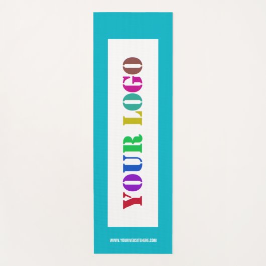 Uw Business Logo Yoga Mat Voorbeeld Aangepaste tek (Voorkant)