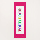 Uw Business Logo Yoga Mat Voorbeeld Aangepaste tek (Achterkant)