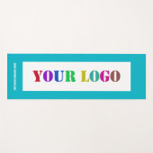 Uw Business Logo Yoga Mat Voorbeeld Aangepaste tek (Voorkant (horizontaal))