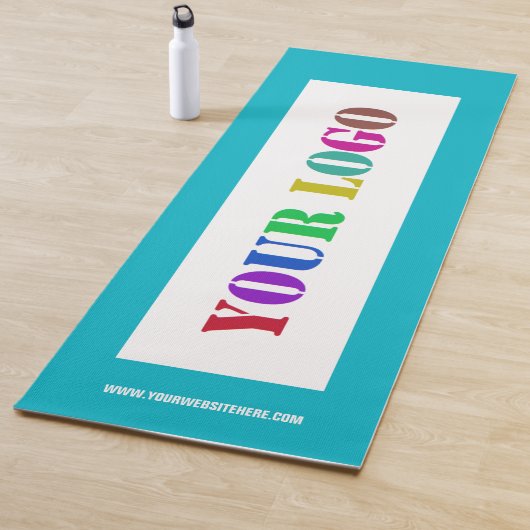 Uw Business Logo Yoga Mat Voorbeeld Aangepaste tek (In situ)