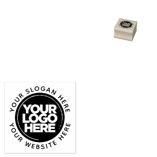 Uw Business Round Logo Professional Circle Tekst Rubberstempel (Gestempeld)