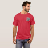 Uw Business T-Shirt met QR Code en Aangepaste Teks (Voorkant volledig)