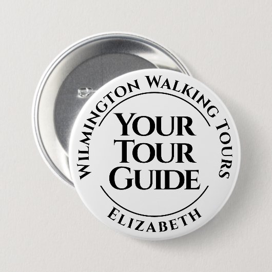 Uw Button voor het toegangspasje voor de rondleidi (Voorkant /achterkant)