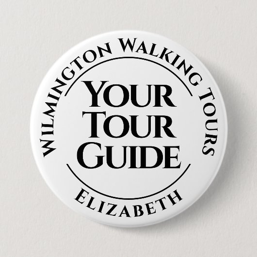 Uw Button voor het toegangspasje voor de rondleidi (Voorkant)