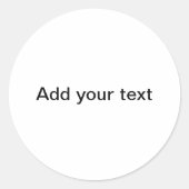 "Uw canvas" Ronde Sticker (Voorkant)