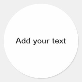 "Uw canvas" Ronde Sticker