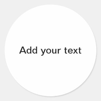 "Uw canvas" Ronde Sticker