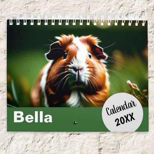 Uw cavia foto's maandelijks kalender