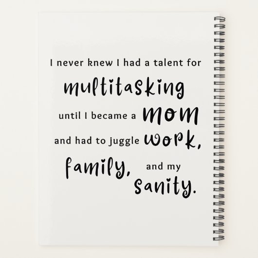 Uw Chaos Coordinator Planner - Naam  (Achterkant)