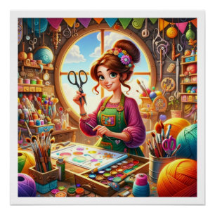 Uw charmante ambachtelijke serie perfect poster