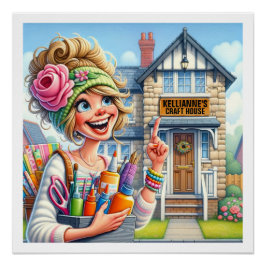 Uw charmante ambachtelijke serie perfect poster