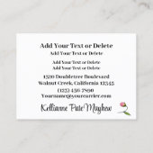 Uw charmante ambachtelijke serie visitekaartje (Achterkant)