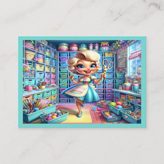 Uw charmante ambachtelijke serie visitekaartje (Voorkant)