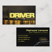 Uw chauffeur als taxichauffeur visitekaartje (Voorkant / Achterkant)