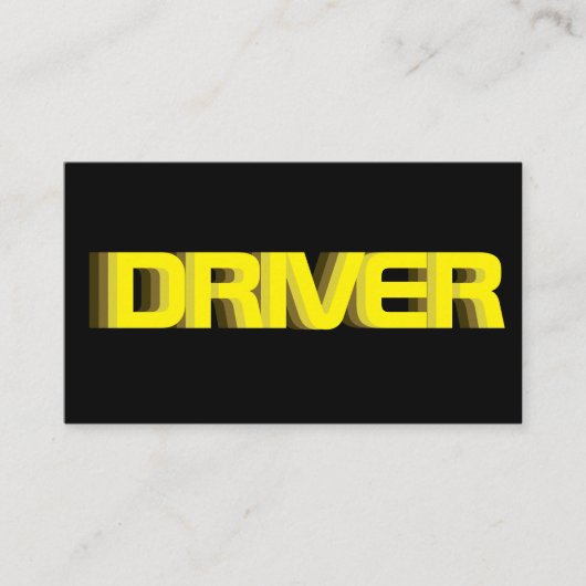 Uw chauffeur als visitekaartje voor taxichauffeur (Voorkant)