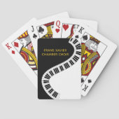 Uw Choir Name Piano Keyboard Musical Pokerkaarten (Achterkant)