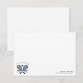 Uw clubnaam Tennis Team Custom Bedankkaart (Voorkant / Achterkant)