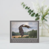 Uw CoIor Wings als Eagles Isaiah Bijbel van 40:31 Briefkaart (Staand voorkant)