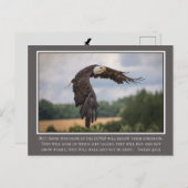 Uw CoIor Wings als Eagles Isaiah Bijbel van 40:31 Briefkaart (Voorkant / Achterkant)