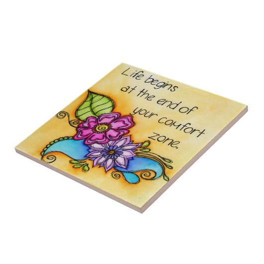 Uw Comfort Zone Tegeltje (Zijkant)