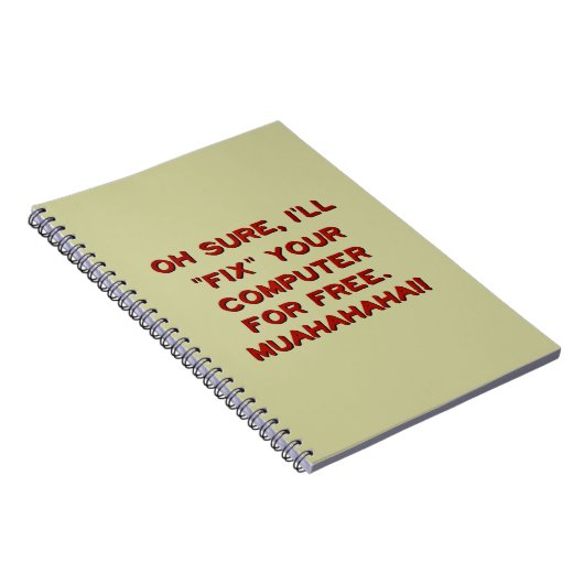 Uw computer gratis herstellen? notitieboek (Rechterzijde)