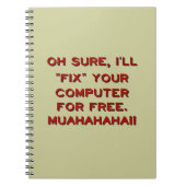 Uw computer gratis herstellen? notitieboek (Voorkant)