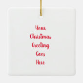 Uw computerkat of hond met Kerstmis Keramisch Ornament (Achterkant)