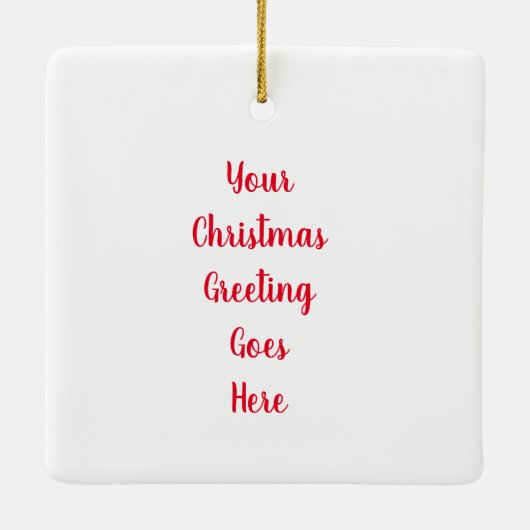 Uw computerkat of hond met Kerstmis Keramisch Ornament (Achterkant)