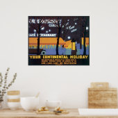 Uw continentale feestdag poster (Keuken)