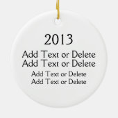 Uw creatie keramisch ornament (Achterkant)