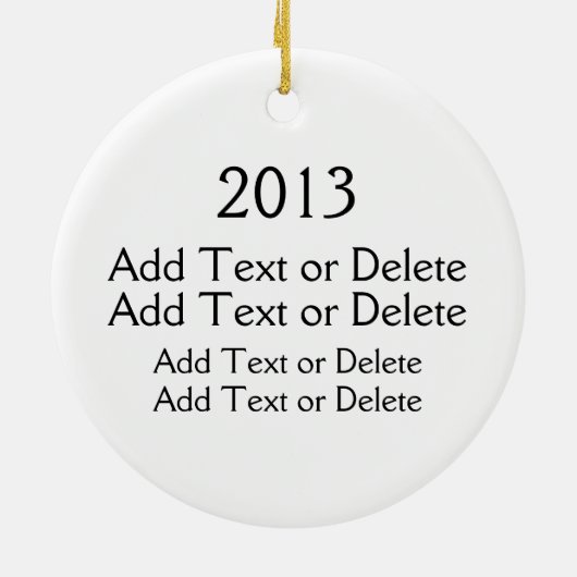 Uw creatie keramisch ornament (Achterkant)