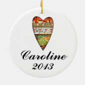 Uw creatiefoto keramisch ornament (Achterkant)