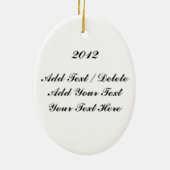 Uw creatiefoto keramisch ornament (Achterkant)