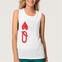 Uw Custom Vrouwen Bella Flowy Racerback Tanktop