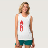 Uw Custom Vrouwen Bella Flowy Racerback Tanktop (Volledige Voorkant)