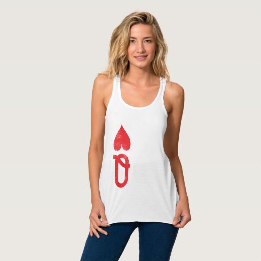 Uw Custom Vrouwen Bella Flowy Racerback Tanktop (Volledige Voorkant)