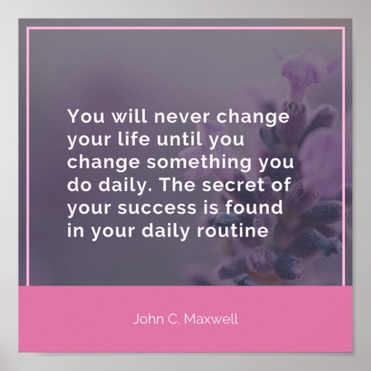 Uw dagelijkse routine poster (Voorkant)