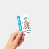 Uw Dentist Kantoor Logo werknemer Foto ID Blue Badge (Handheld)