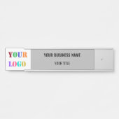 Uw Design Business Logo Naam Deur Sign Sjabloon Deurbordje (Voorkant)