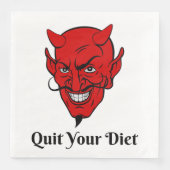 Uw dieet Duivel Satan Servet (Voorkant)
