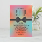 Uw dienst als Beste Uitnodiging van de Man (Staand voorkant)