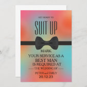 Uw dienst als Beste Uitnodiging van de Man (Voorkant / Achterkant)