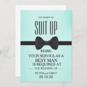 Uw dienst als Beste Uitnodiging van de Man (Voorkant / Achterkant)