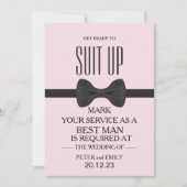 Uw dienst als Beste Uitnodiging van de Man (Voorkant)