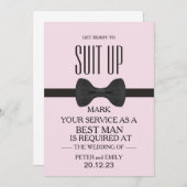 Uw dienst als Beste Uitnodiging van de Man (Voorkant / Achterkant)