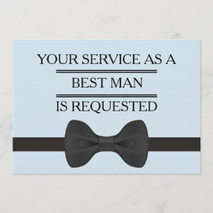 Uw dienst als Groomsman Beste man Verzoek Kaart