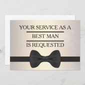 Uw dienst als Groomsman Beste man Verzoek Kaart (Voorkant / Achterkant)