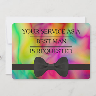 Uw dienst als Groomsman Beste man Verzoek Kaart
